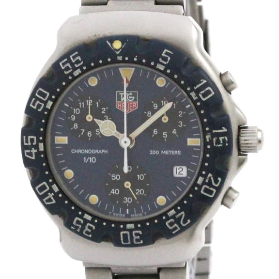 Pre-Owned TAG HEUER 2000 Formula 1 Chronograph Steel Quartz Mens Watch CA1210 (Good)