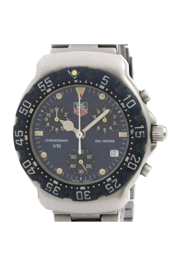 Pre-Owned TAG HEUER 2000 Formula 1 Chronograph Steel Quartz Mens Watch CA1210 (Good)