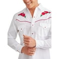 thumbnail image 3 of Big Men's Long Sleeve Rose Embroidery, 3 of 3