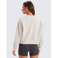 thumbnail image 3 of CRZ YOGA SoftAura Pullover Sweatshirt for Women Crewneck Workout Casual Sweat Shirts, 3 of 8