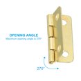 thumbnail image 3 of Uxcell Small Butt Hinges 1 inch, Jewelry Box Hinge with Screw for Jewelry Wooden Boxes, Gold 12 Pack, 3 of 6
