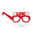 thumbnail image 6 of Dserhfy 6 Pcs Cute Valentine's Day Glasses Red Pink Love Heart Paper Glasses Dress Up Photo Booth Props for Birthday Valentine's Day Party Supplies, 6 of 8