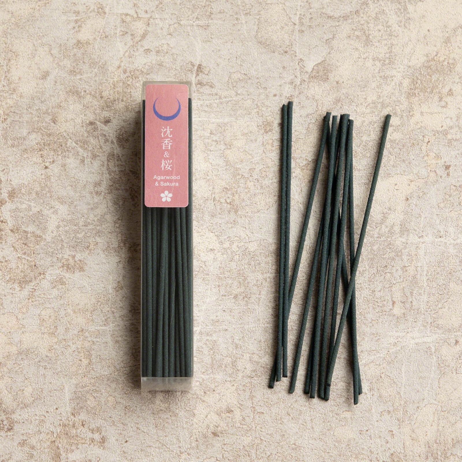 Asayu Japan Low Smoke Incense Sticks Set Sakura & Sandalwood Blend and Sakura & Agarwood Blend Made in Japan 1.410z