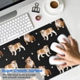 thumbnail image 4 of Long Mouse Pads for Desk,Bulldog Dog and Footprints Desk Mats on Top Of Desks, Desk Mouse Pad Extra Large with 3mm Non-Slip Base and Stitched Edge for Gaming,Office,Work,Home 35.4"x15.7", 4 of 6