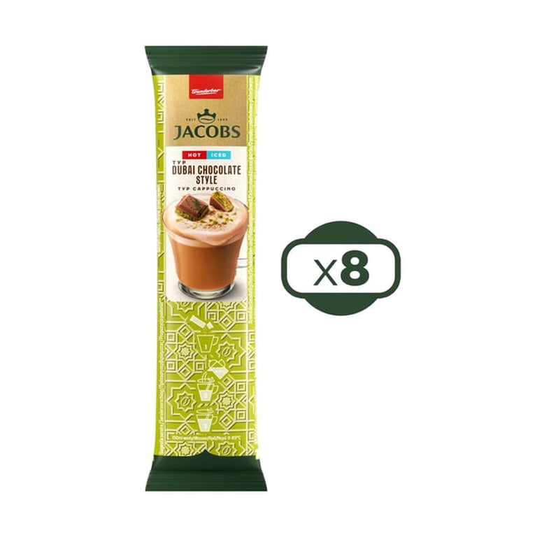 Jacobs Dubai Chocolate Cappuccino Mix – Pistachio, Chocolate