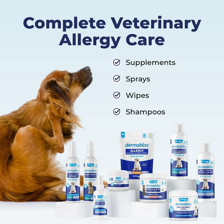 DOG SKIN AND COAT SUPPLEMENT Anti Itch Spray Pet Moisturizer For