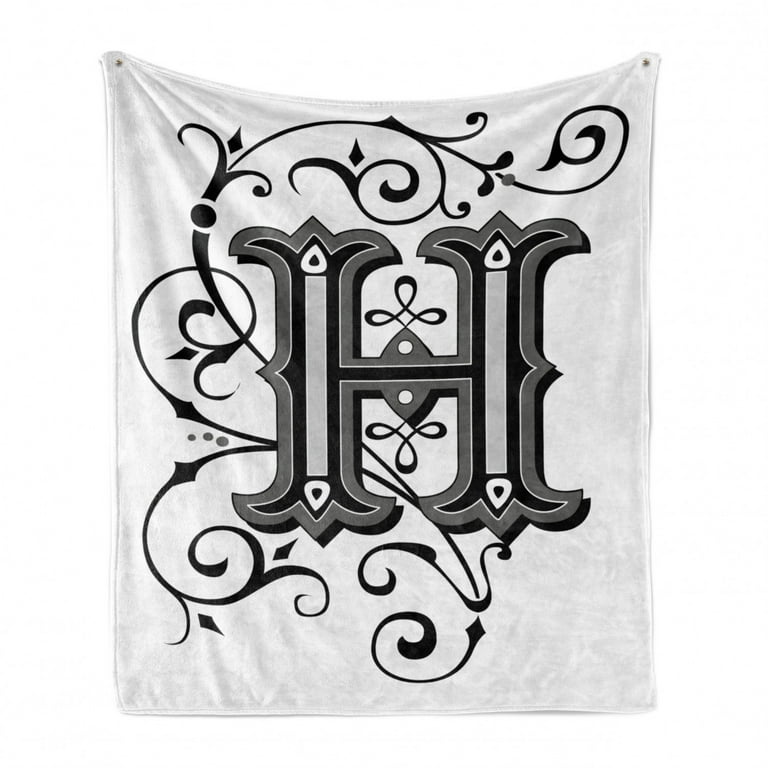 Blanket with letter h hot sale