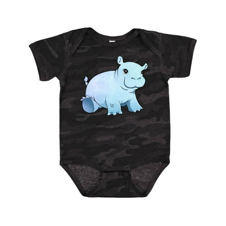 

Inktastic Cute Baby Hippo Gift Baby Boy or Baby Girl Bodysuit