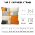 thumbnail image 5 of YINGXI  Orange Grey Throw Pillow Covers Modern Abstract Pillow Cases Contemporary Art Decorative Cushion Cases for Sofa Couch 18x18in, 5 of 5