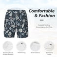 thumbnail image 5 of Lsque Mens Swim Trunks Sea Shells 1 Pattern - Bathing Suit Compression Liner - Beach Swim Shorts Swimwear - (S-3XL) - Stretch Quick Dry -XX-Large, 5 of 9