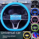 thumbnail image 3 of Funda de silicona para volante de coche, de verano, para hombre y mujer, antideslizante, absorbente del sudor, universal, para las cuatro estaciones, fina y suave, 3 of 4