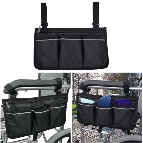 WHEANG Clearance Wheelchair Side Bag Polyester safer to travel home women