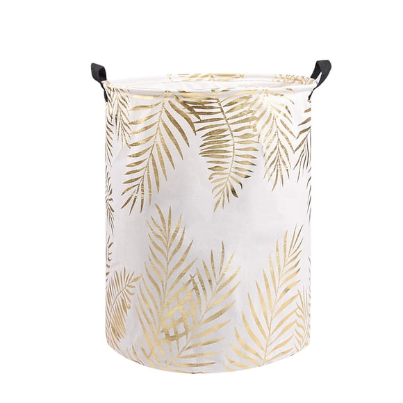 Cesto de ropa sucia UUJOLY plegable, impermeable, 50 x 40 cm, dorado