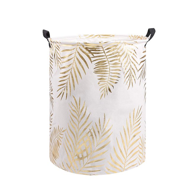 Cesto de ropa sucia UUJOLY plegable, impermeable, 50 x 40 cm, dorado