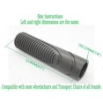 thumbnail image 4 of Empuñaduras para silla de ruedas y silla de transporte. Empuñadura ergonómica (silla de ruedas bariátrica HD), diámetro interior de 22 mm, STDS807. Repuestos universales para silla de ruedas (1 par, n, 4 of 5