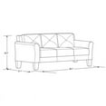 thumbnail image 4 of Lifestyle Solutions Canapé Harvard en Microfibre Gris Foncé, 4 of 14