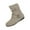 Beige, variant on XIMIN Women's Fashion Short Boots Wide Width Ankle Boots Suede Back Heel Chunky Mid Calf Boots Mid Calf Cowboy Boots Block Low Heel Side Zipper Booties