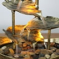 thumbnail image 4 of Relaxation Indoor Waterfall Fountain Tabletop Water Fountain LED Light for Home Office Room Desktop Decoration A, 4 of 5