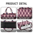 thumbnail image 4 of Large Capacity Tote Bag,Red and Blue Star Argyle Pattern Handbag Fashion Luxury Tote Bag,15.7"x13"x 5.1" Inches,Laptop Compatible, 4 of 6