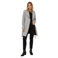 thumbnail image 4 of Vero Moda - Women's Belted Wool Blend Coat Grey Size X Large, 4 of 7