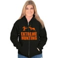 thumbnail image 3 of Extreme Hunting Mixed Martial Arts Unisex Fleece Graphic Zip Up Hoodie Brisco Brands 2X, 3 of 5