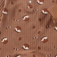 thumbnail image 6 of CAUYDY Baby Bodysuit Long Sleeve Romper Newborn Fall Winter Pajamas Preemie Infant Boys Girls Sleepers Loungewear Sizes 0-3 Months,Brown, 6 of 7