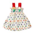 thumbnail image 1 of Felwors Robe Princesse Sans Manches à Volants pour Tout-Petites Filles, Imprimés Floraux à Pois, Robes de Danse et de Fête, Vêtements, 1 of 9