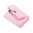thumbnail image 1 of Unique Bargains 24'x16' Golf Towels Tri Fold Waffle Pattern Towels Soft Fiber with D Clip Pink, 1 of 6