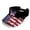 American Flag Butterfly Design, variant on Patriotic Flag Adjustable Sun Visor Cap, Polyester Fabric Lightweight Visor Hat UV Protection Sun Visor Hat for Women