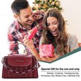 thumbnail image 5 of Bolso de mensajero pequeño para mujer, bolso de hombro para mujer para teléfono móvil, bolso ligero de cuero de moda., 5 of 5