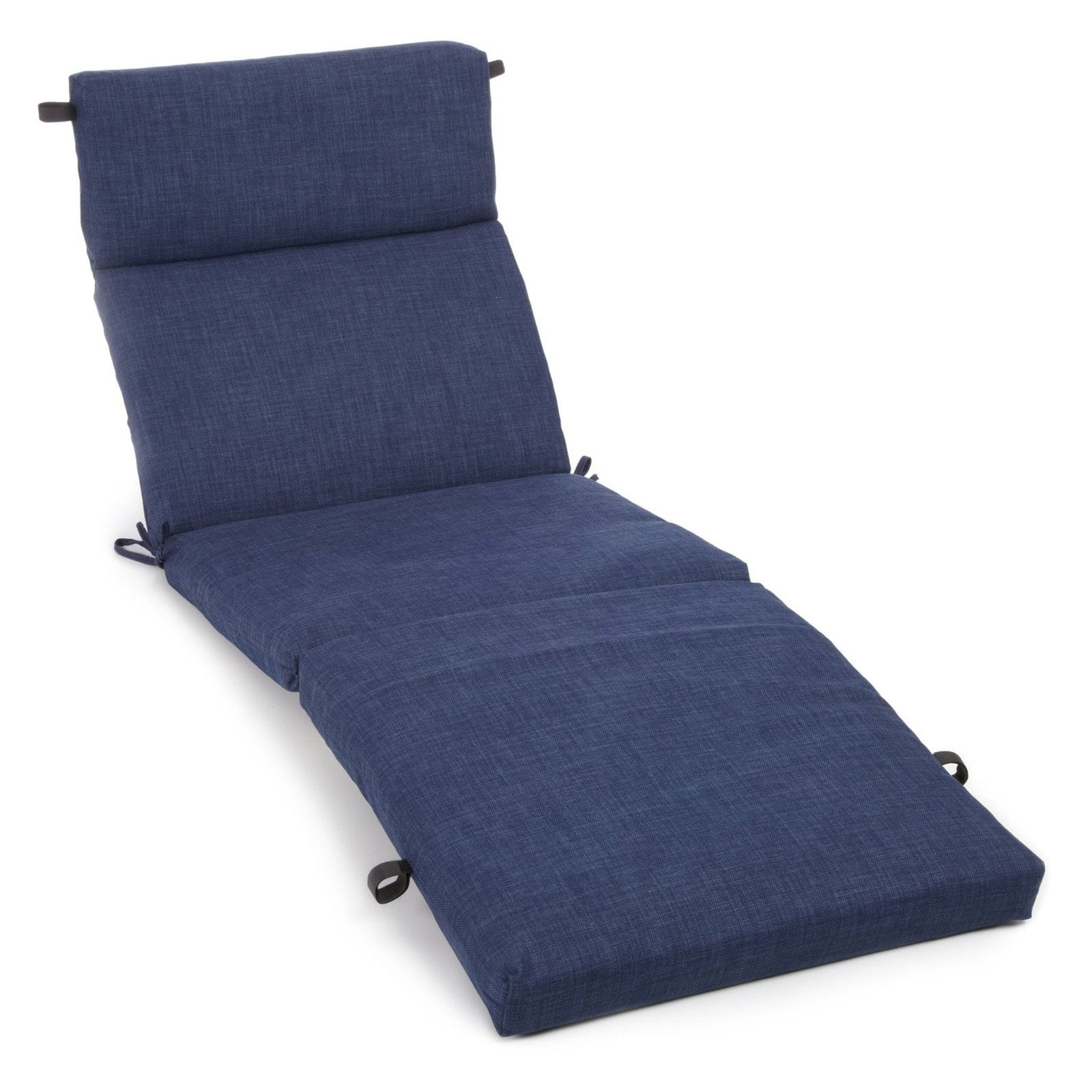 Blazing Needles Outdoor 72 x 22 in. Solid Patio Chaise Lounge Cushion