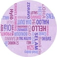 thumbnail image 1 of Ahgly Company Machine Washable Indoor Round Transitional Heliotrope Purple Area Rugs, 5' Round, 1 of 7