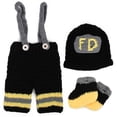thumbnail image 2 of Disfraces para bebés, atrezos para fotografía de bebés, traje de fotografía para recién nacidos de bombero, accesorios de fotografía para bomberos, solución innovadora, 2 of 9