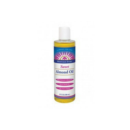 Almond Oil Sweet w/ Vitamin E Heritage Store 8 oz Liquid