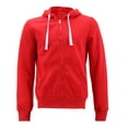 thumbnail image 2 of Men's Casual Fleece Sweater Pants Gym Running Athletic Jogging Track Suit Set (Red, L), 2 of 4