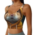 thumbnail image 2 of Fotbe Modern Yellow Sweater Guinea Pig Pattern Womens' Sports Bra Longline Wirefree Padded with Medium Support Sports Moisture-Wicking Workou Vest,Tank Top-Medium, 2 of 7