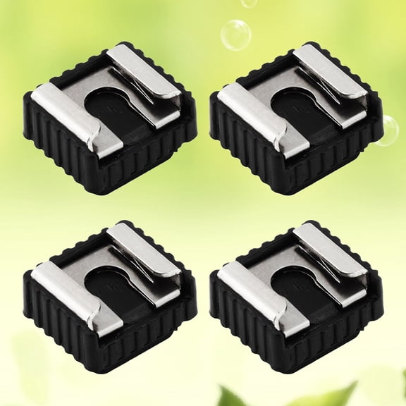 Niceauty 4Pcs Universal Flash Light Hot Shoe Socket Black for Camera Stabilizer