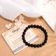 thumbnail image 3 of Pulsera elástica de yoga Yuxing de turmalina negra 8 mm regalo de energía curativa, 3 of 5