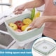 thumbnail image 4 of Lavabo plegable con tapón de desagüe Asas de transporte para 9 litros de gran capacidad, Lavabo, Lavabo plegable para fregadero de caravana, Verduras, Frutas, Fregadero de alimentos Colador Lavabo - Gris Ormromra WMPH-637-3, 4 of 6