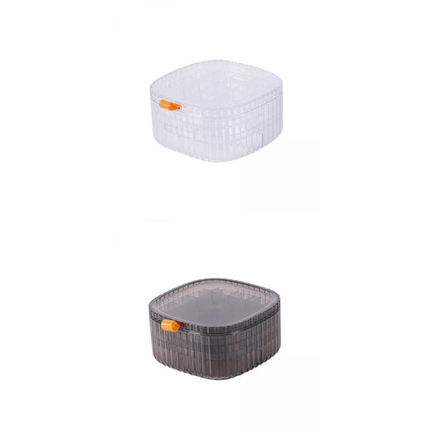 Contenedor de Almacenamiento Apilable para Aretes, Organizador de Mesa, 2 Unidades