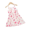 thumbnail image 1 of uukiA Child Girls 18-24Months And 2-6Years Strappy Sleeve Printed Slip A-Line Knee Length Dress, 1 of 5