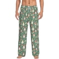 thumbnail image 2 of Picia Mushrooms Gnome Mens Soft Woven Cotton Elastic Waistband Sleep Pajama Pant Lounge Sleep Pant With Pockets And Drawstring-Medium, 2 of 9