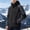 Black, variant on Snorda Jackets for Men Colour-Blocked Hooded Rain Jacket Waterproof Windproof Full Zip Coat with Drawstring Hood and Multi Pockets Comfy Lightweight Jacket for Fall Winter Daily Wear