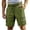 A67 Green, variant on Xdegoge Workout Cargo Shorts for Men Lightweight Quick Dry Athletic Running Shorts Elastic Waist Drawstring Zipper Pockets for Gym Training Hiking Outdoor Summer Casual