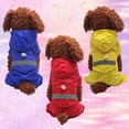 thumbnail image 3 of Walbest Double Layer Pet Dog Clothes Raincoat, Waterproof Hooded Dog Apparel Acrylon Rain Jacket Pet Cat Puppy Costume for Pet Puppy Small Medium Dogs, 3 of 7