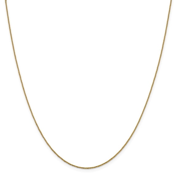14k .9 mm Sparkle-Cut Twisted Box Chain Necklace - 2.1 Grams - 20 Inch