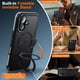 thumbnail image 5 of Funda impermeable Oterkin para iPhone 16 con protector de pantalla, color negro, 5 of 7