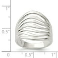 thumbnail image 2 of Sterling Silver Polished Wave Ring - Size 8, 2 of 2