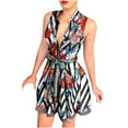 thumbnail image 2 of SMihono Robe Bohème d'Été pour Femmes Grande Taille Mode Femmes Col à Revers Décontractée Aguichant Imprimée Sans Manches Ample Robe Chemise, 2 of 6