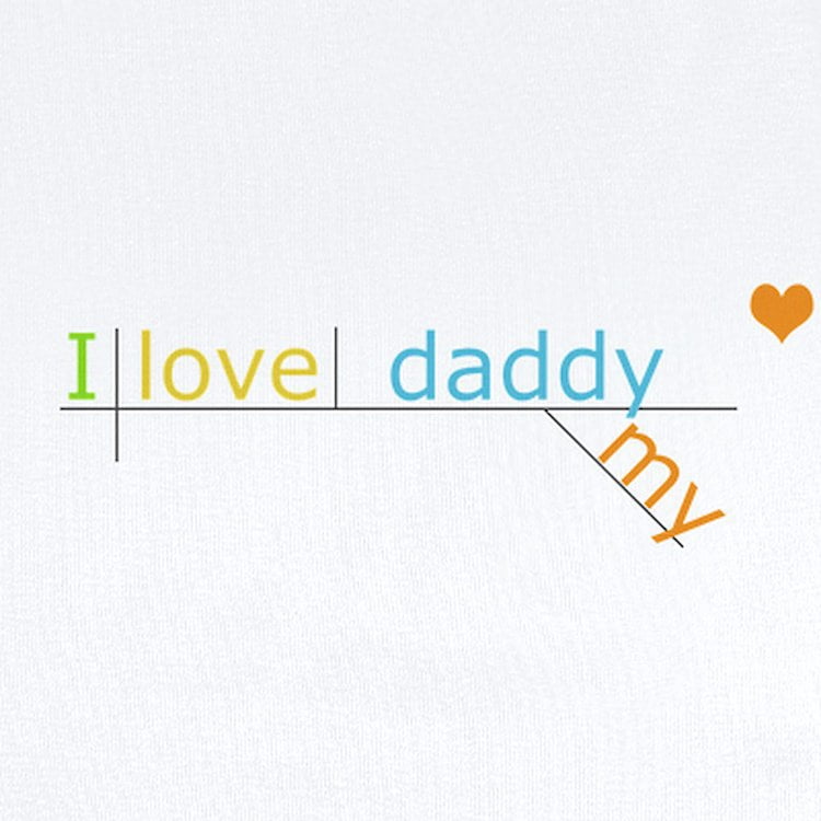 CafePress - I Love My Daddy Baby Onesie Body Suit - Baby Light Bodysuit, Size Newborn - 24 Months